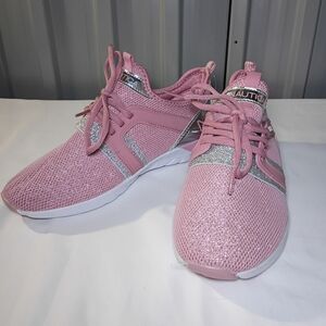 Nautica Women's Pink and Silver Athletic Shoes